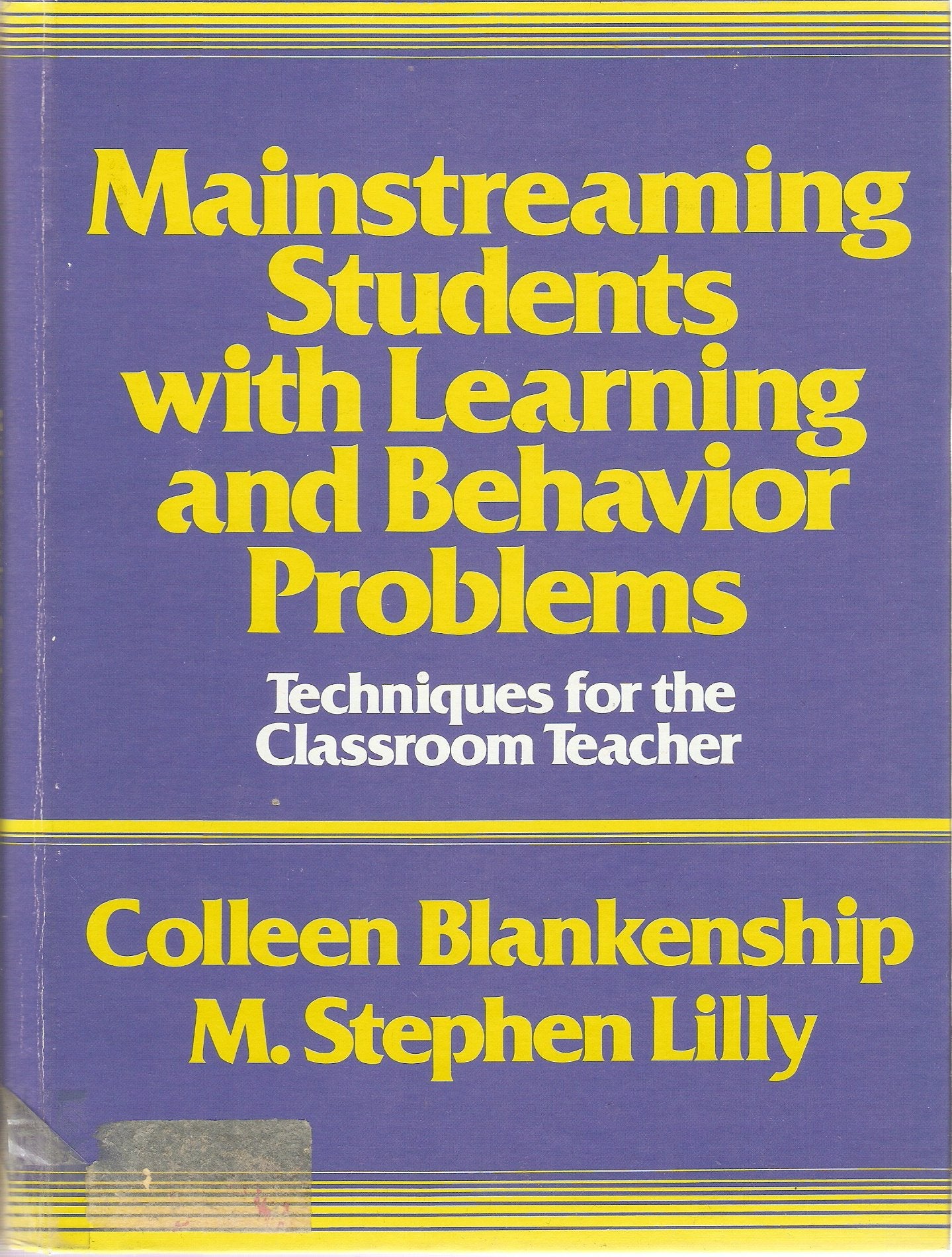 Mainstreaming Students With Learning and Behavior Problems - 164