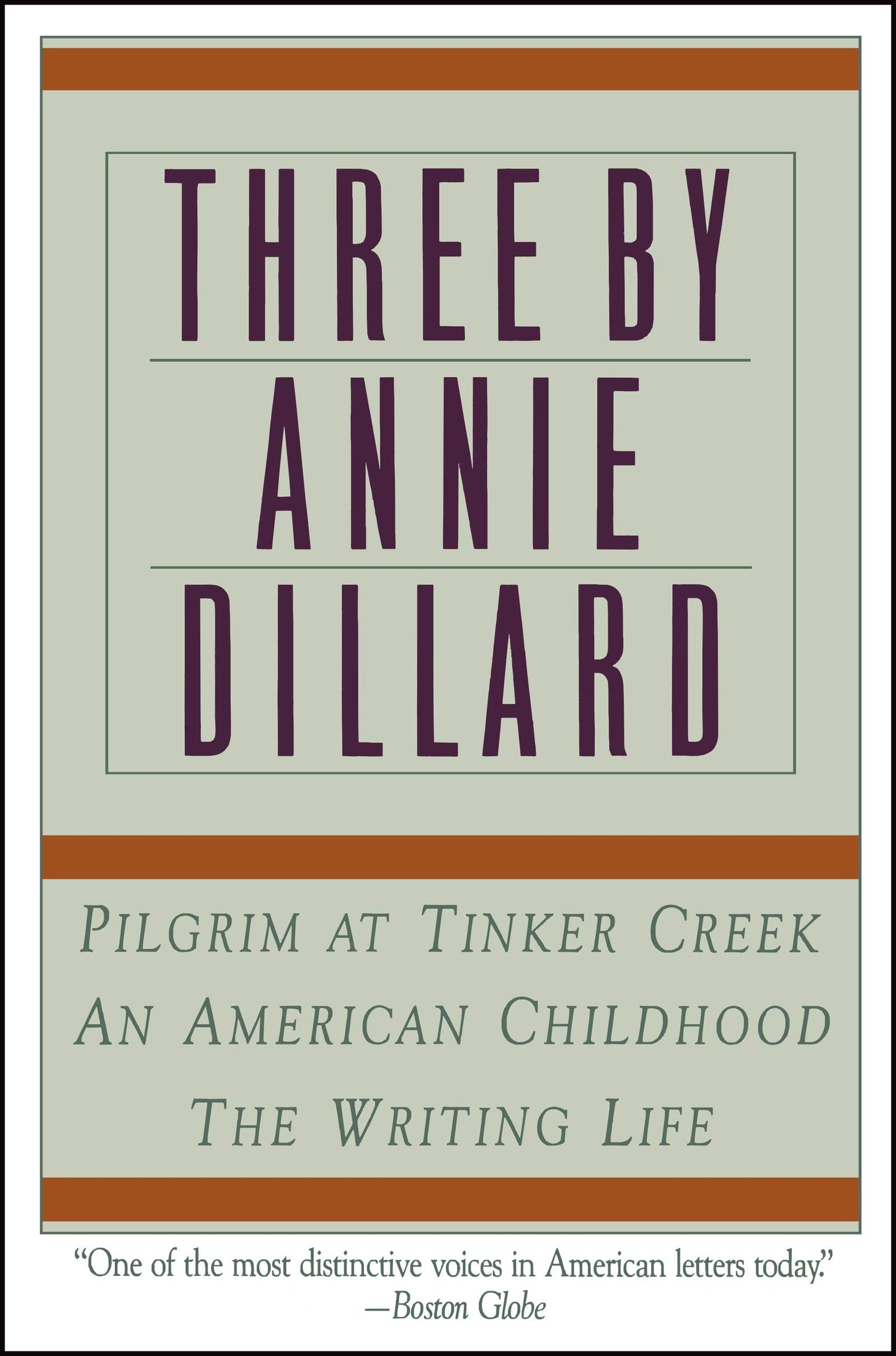 Three by Annie Dillard: The Writing Life, An American Childhood, Pilgrim at Tinker Creek - 1479