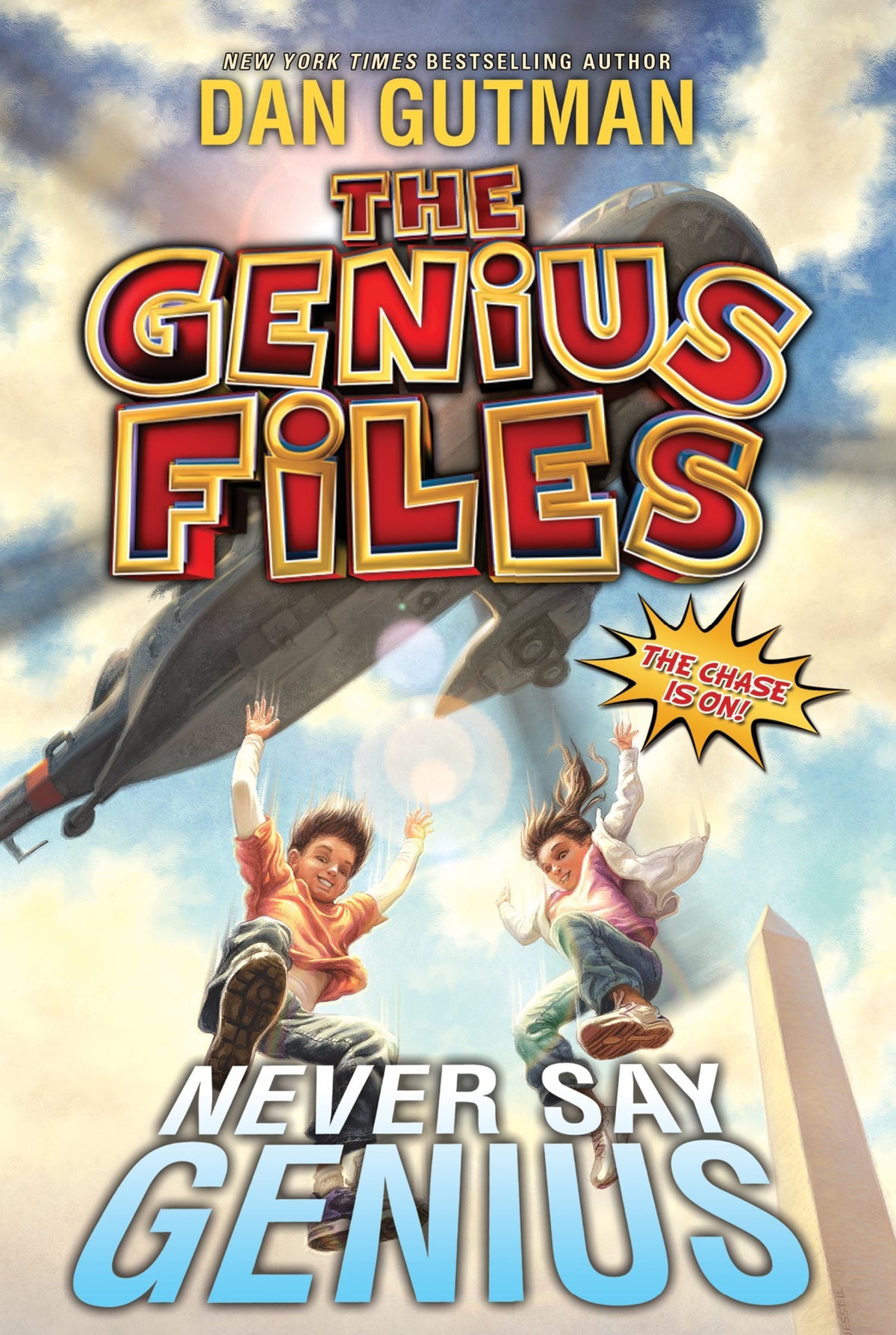 The Genius Files #2: Never Say Genius: A Hilarious Action Adventure About Genius Twins on a Wild Midwest Road Trip for Kids (Ages 8-12)