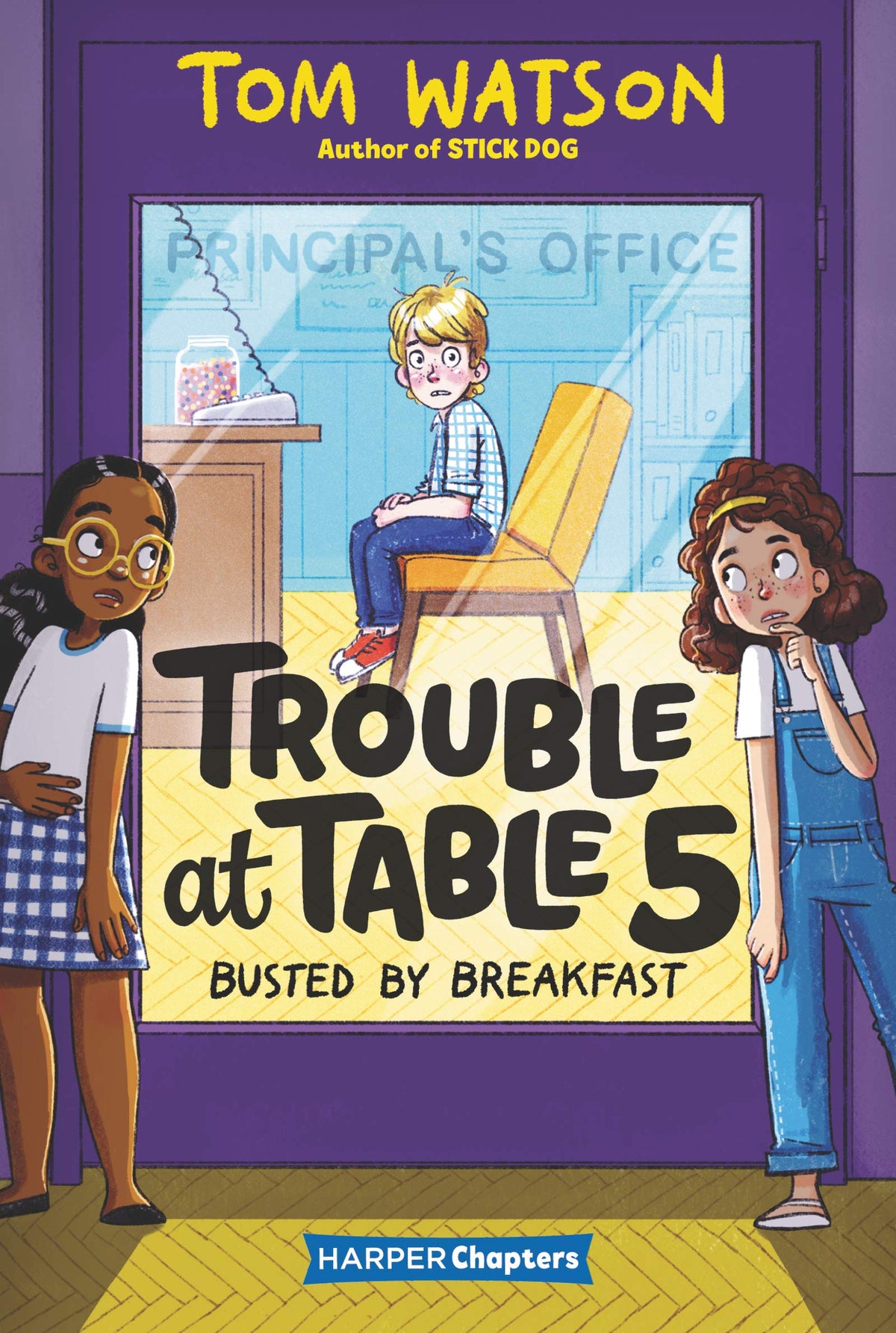 Trouble at Table 5 #2: Busted by Breakfast: Simon can't stop talking in class, so Molly and Rosie cook up a car-wash-and-flamingo scheme to keep him out of trouble―chaos ensues!