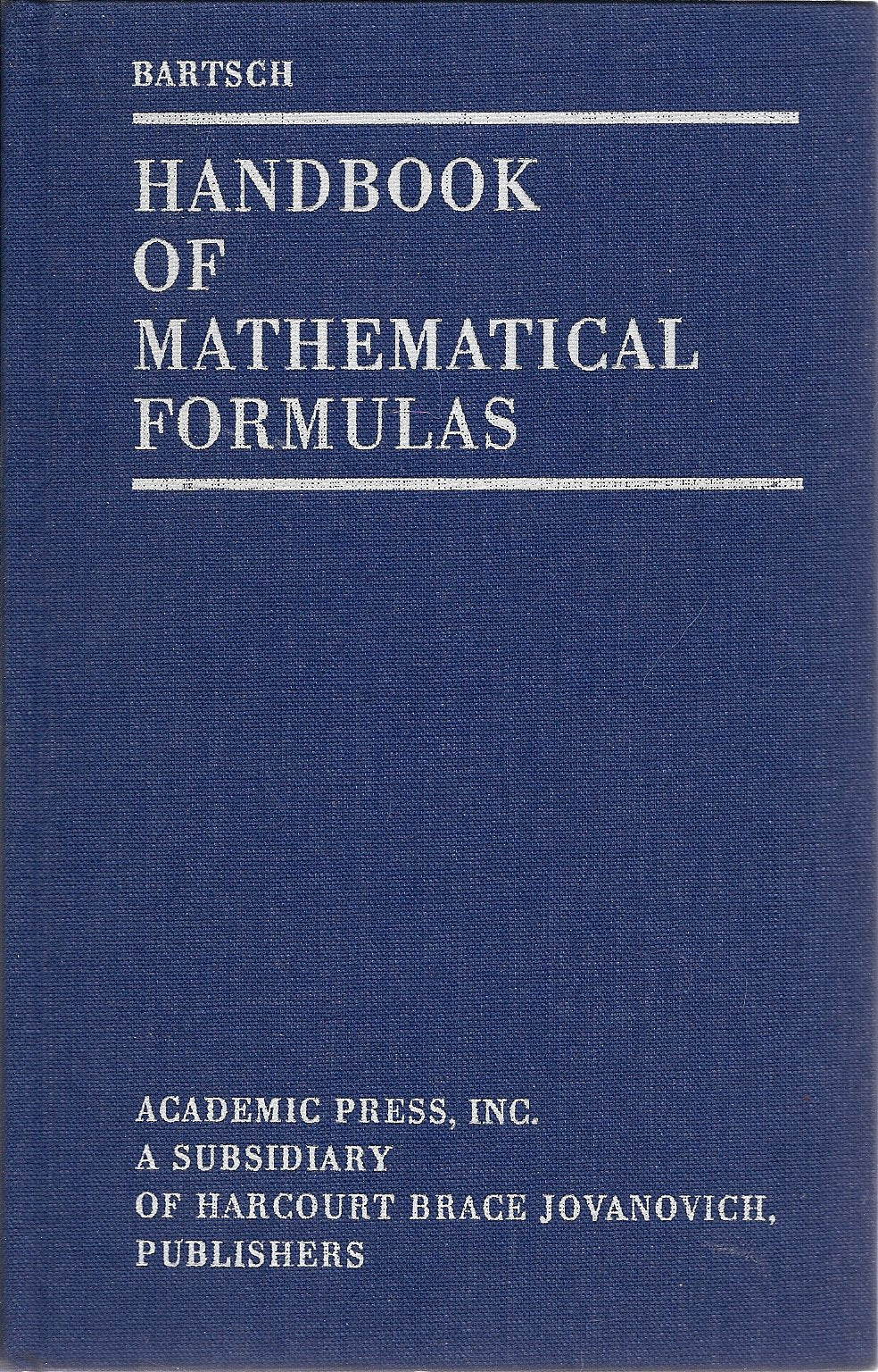 Handbook of Mathematical Formulas (English and German Edition)