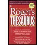 The New American Roget's College Thesaurus in Dictionary Form