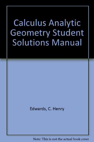 Calculus With Analytic Geometry - 4532