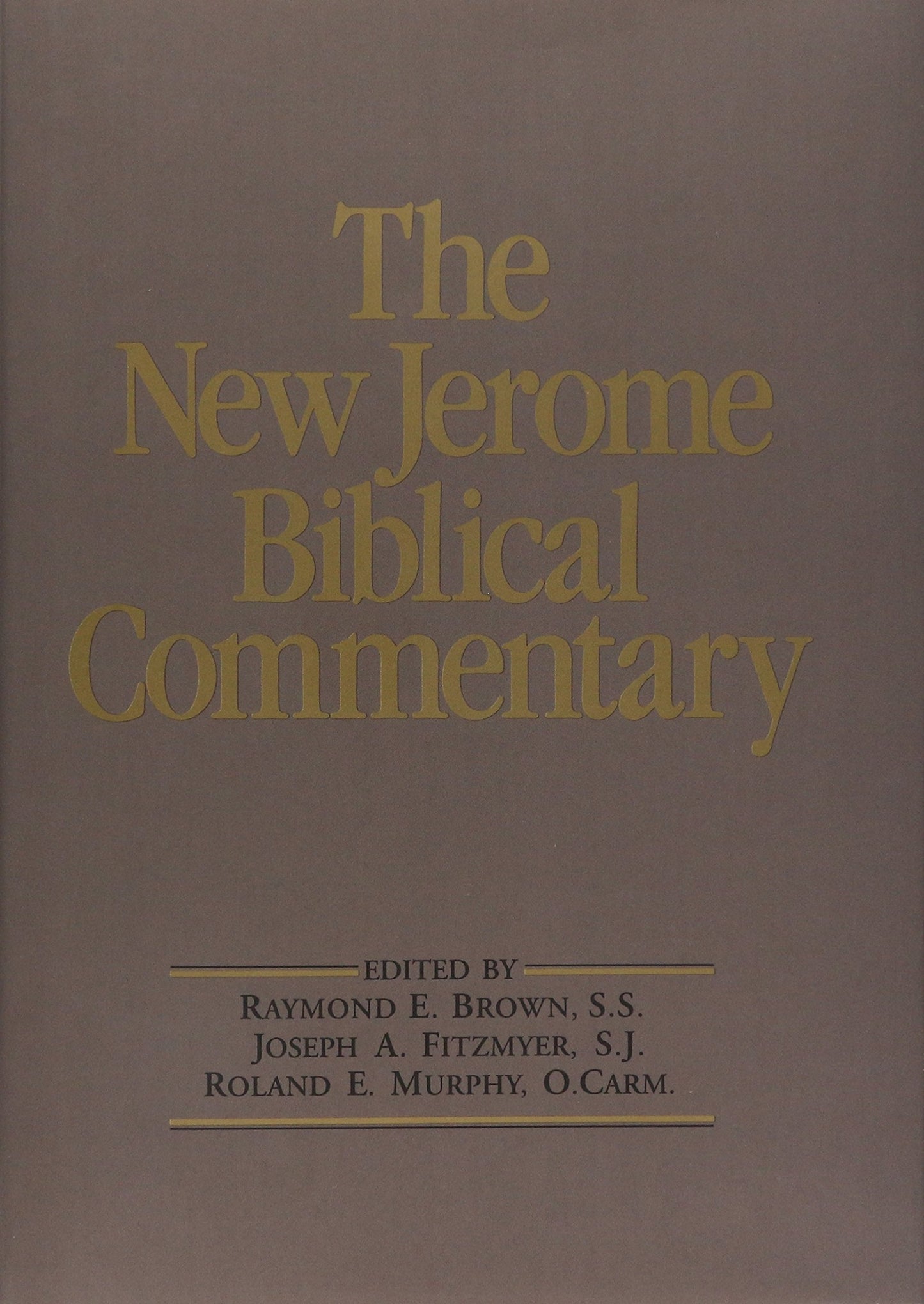 The New Jerome Biblical Commentary