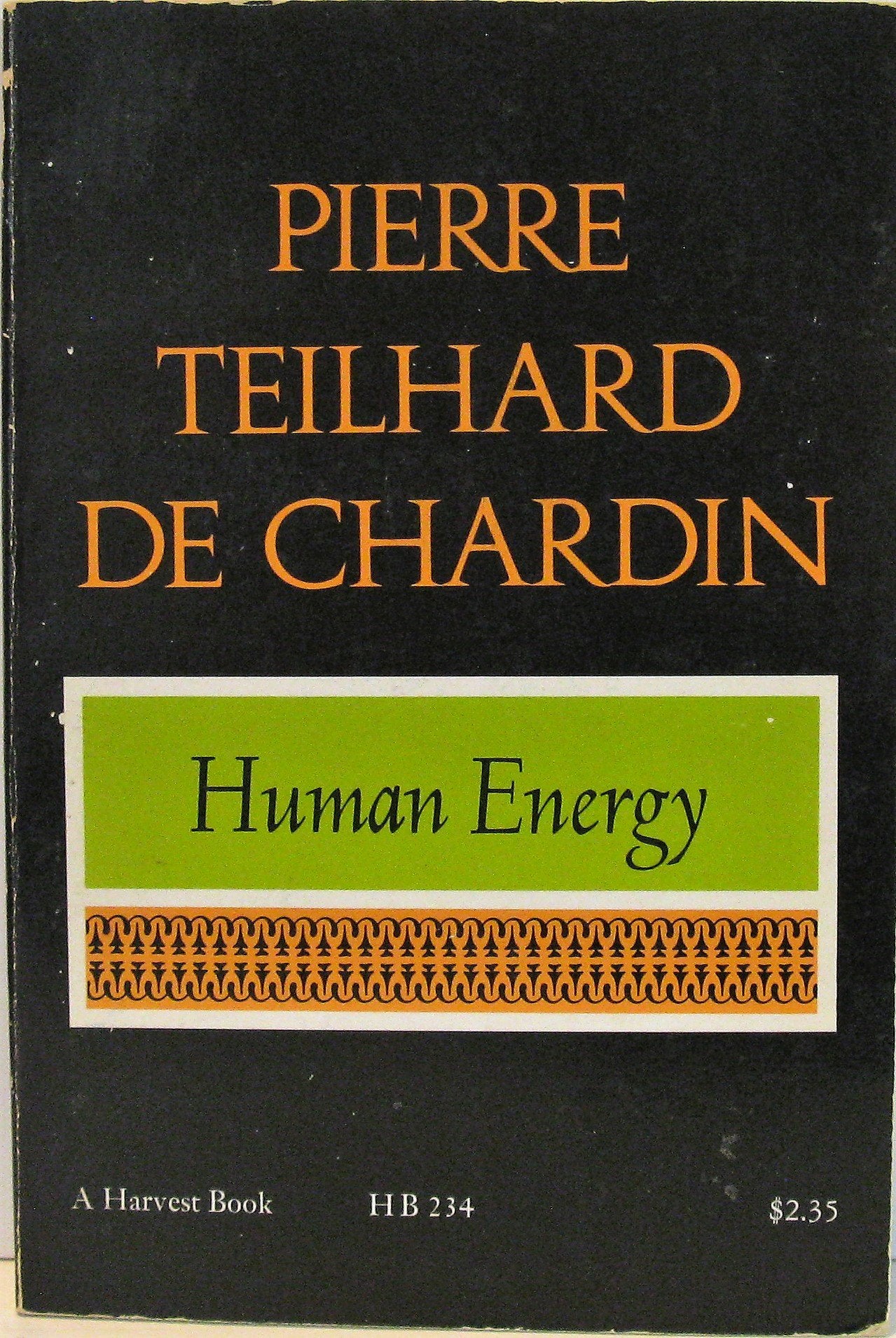 Human Energy (Harvest Book)