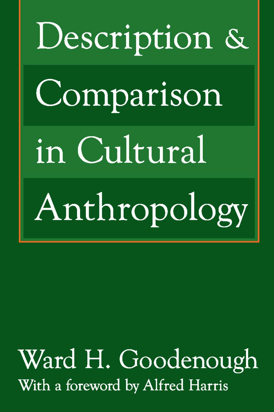 Description and Comparison in Cultural Anthropology - 2919