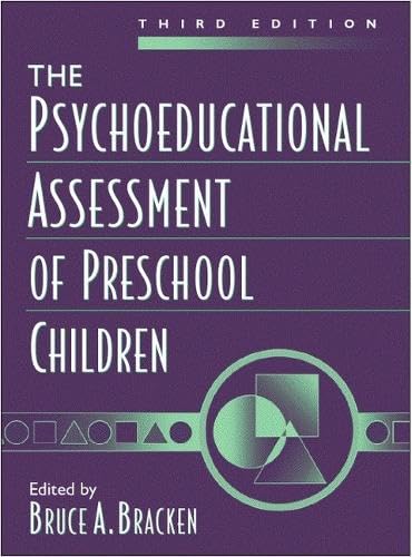 Psychoeducational Assessment of Preschool Children (3rd Edition)