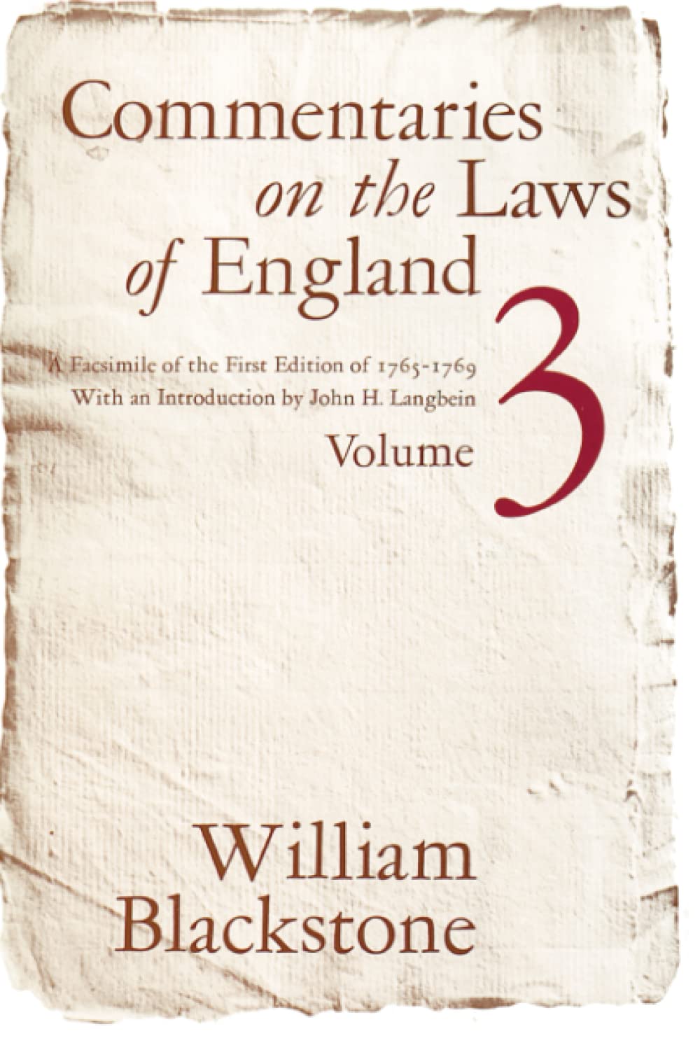Commentaries on Laws of England, Vol. 3 - 3880