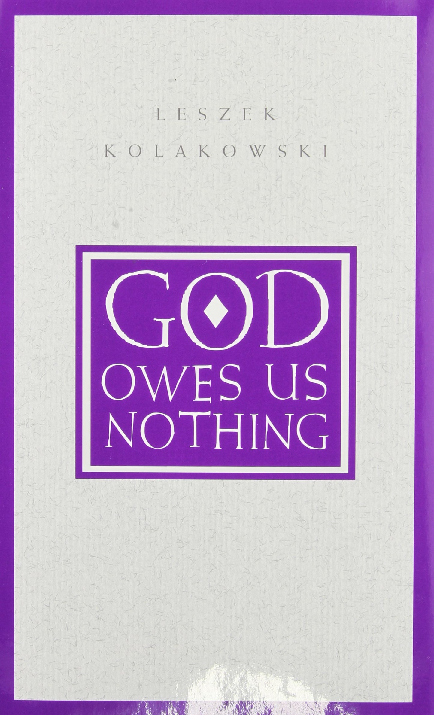 God Owes Us Nothing: A Brief Remark on Pascal's Religion and on the Spirit of Jansenism