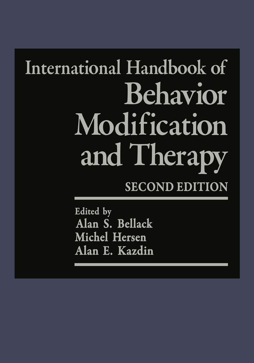 International Handbook of Behavior Modification and Therapy: Second Edition - 8479