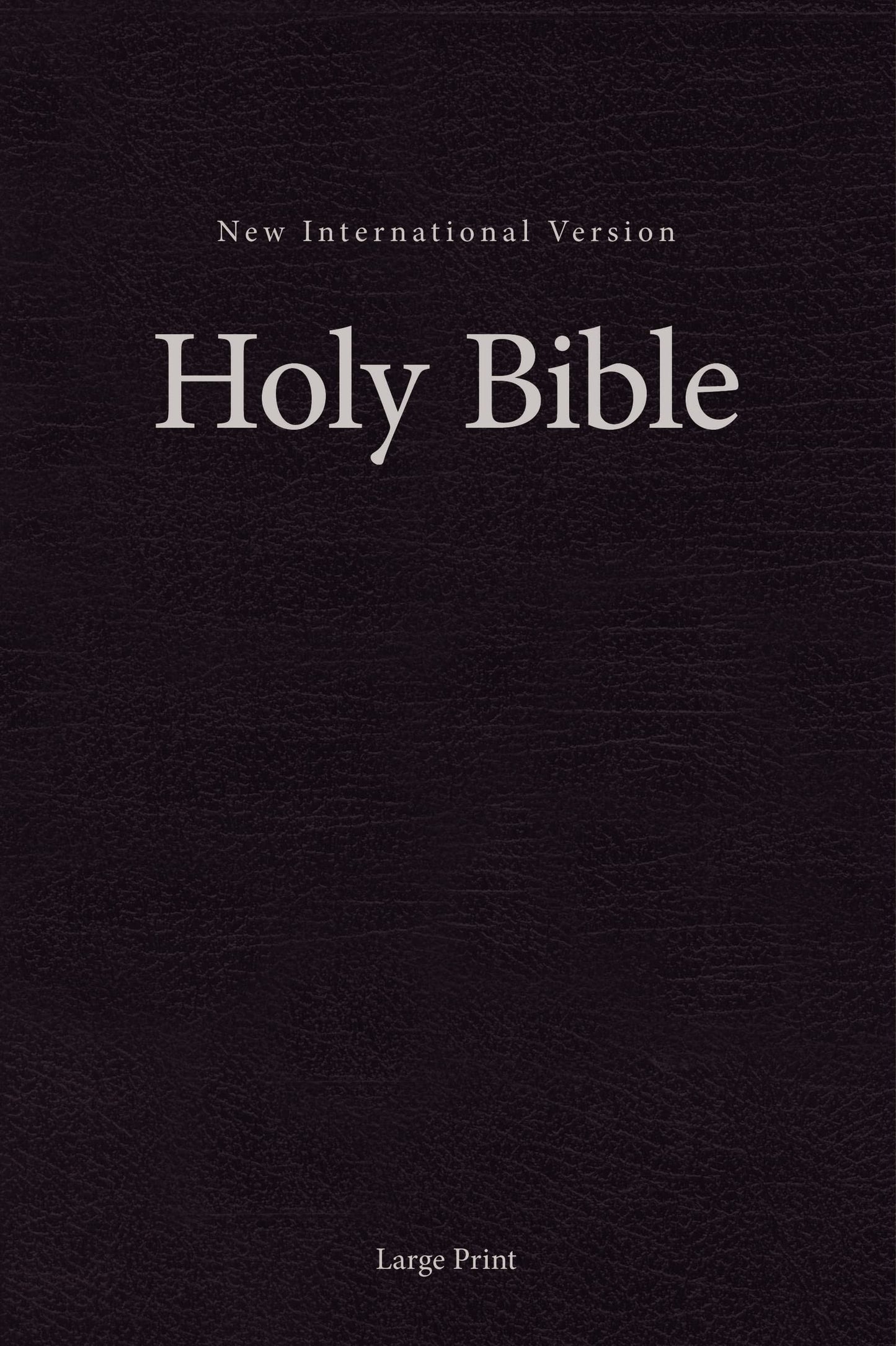 NIV, Single-Column Pew and Worship Bible, Large Print, Hardcover, Black