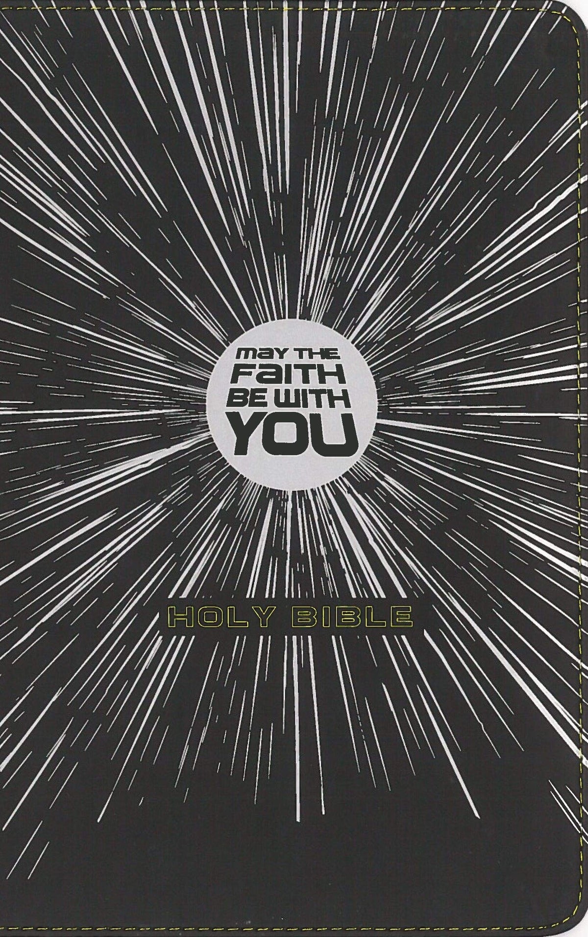 NIrV, May the Faith Be with You Holy Bible, Leathersoft, Black