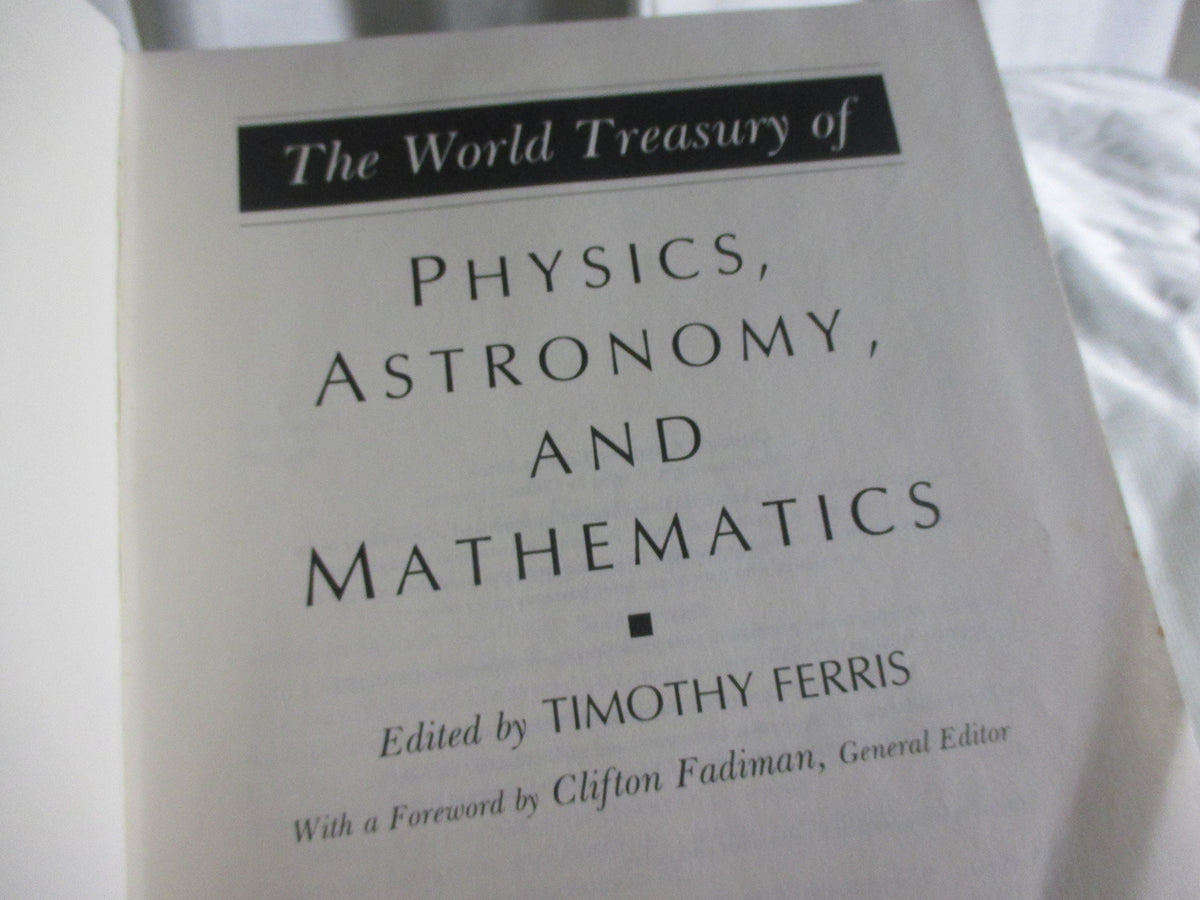 The World Treasury of Physics, Astronomy and Mathematics