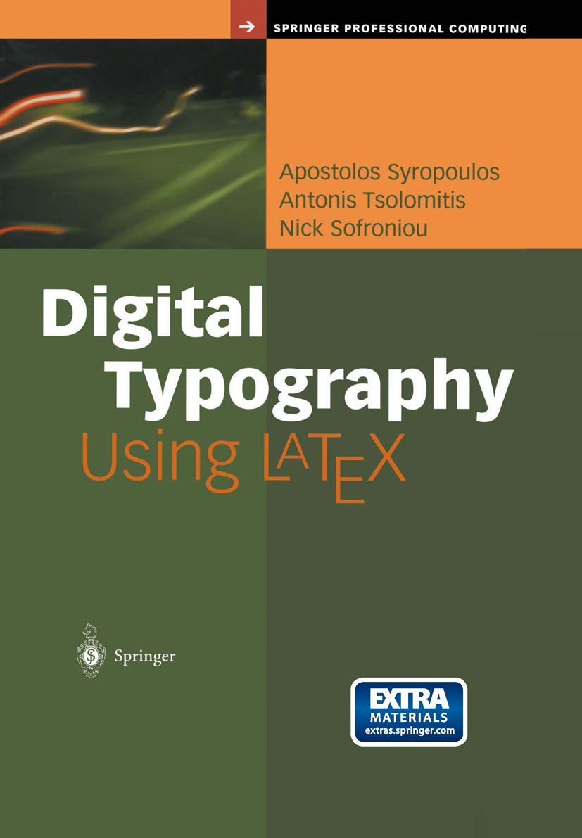 Digital Typography Using LaTeX - 4882