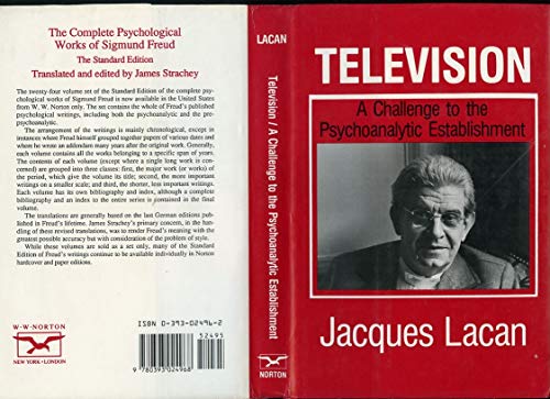 Television: A Challenge to the Psychoanalytic Establishment (English, French and French Edition)
