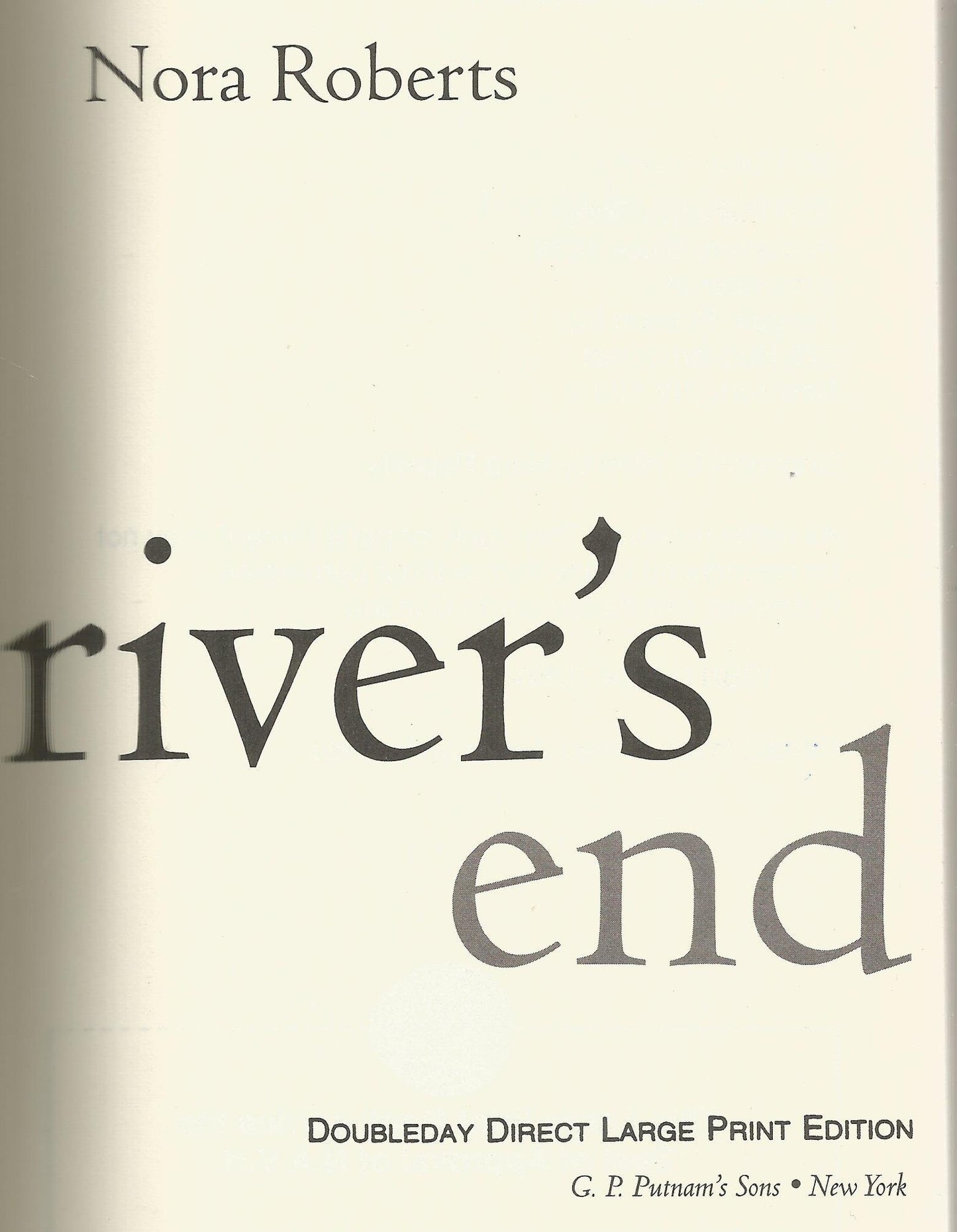 RIVER'S END - 9814