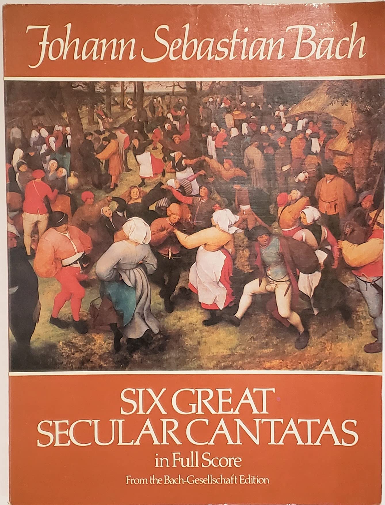 Six Great Secular Cantatas in Full Score: from the Bach-Gesellschaft Edition (Dover Music Scores)