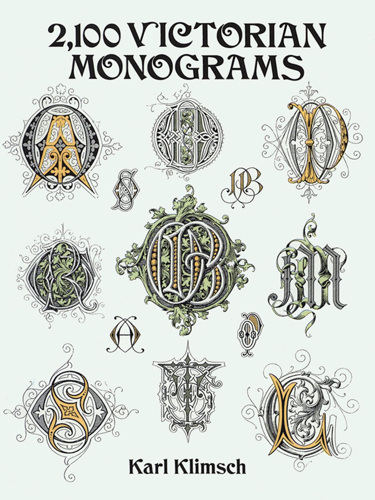 2,100 Victorian Monograms (Lettering, Calligraphy, Typography) - 3875