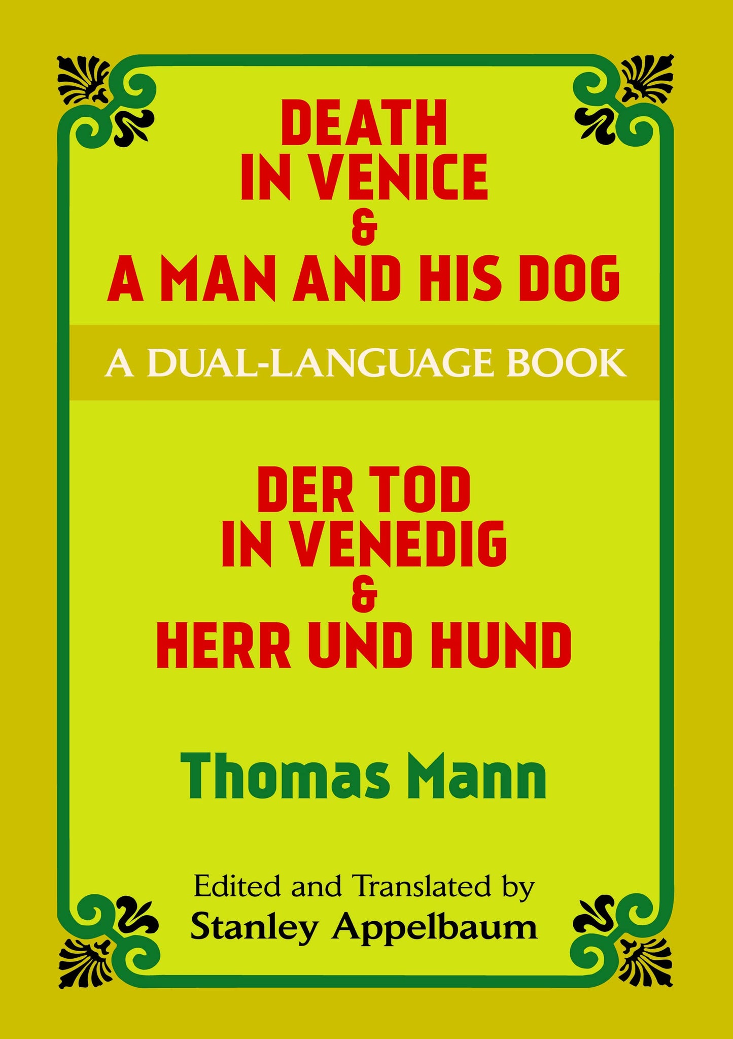 Death in Venice & A Man and His Dog: A Dual-Language Book (Dover Dual Language German) - 9159
