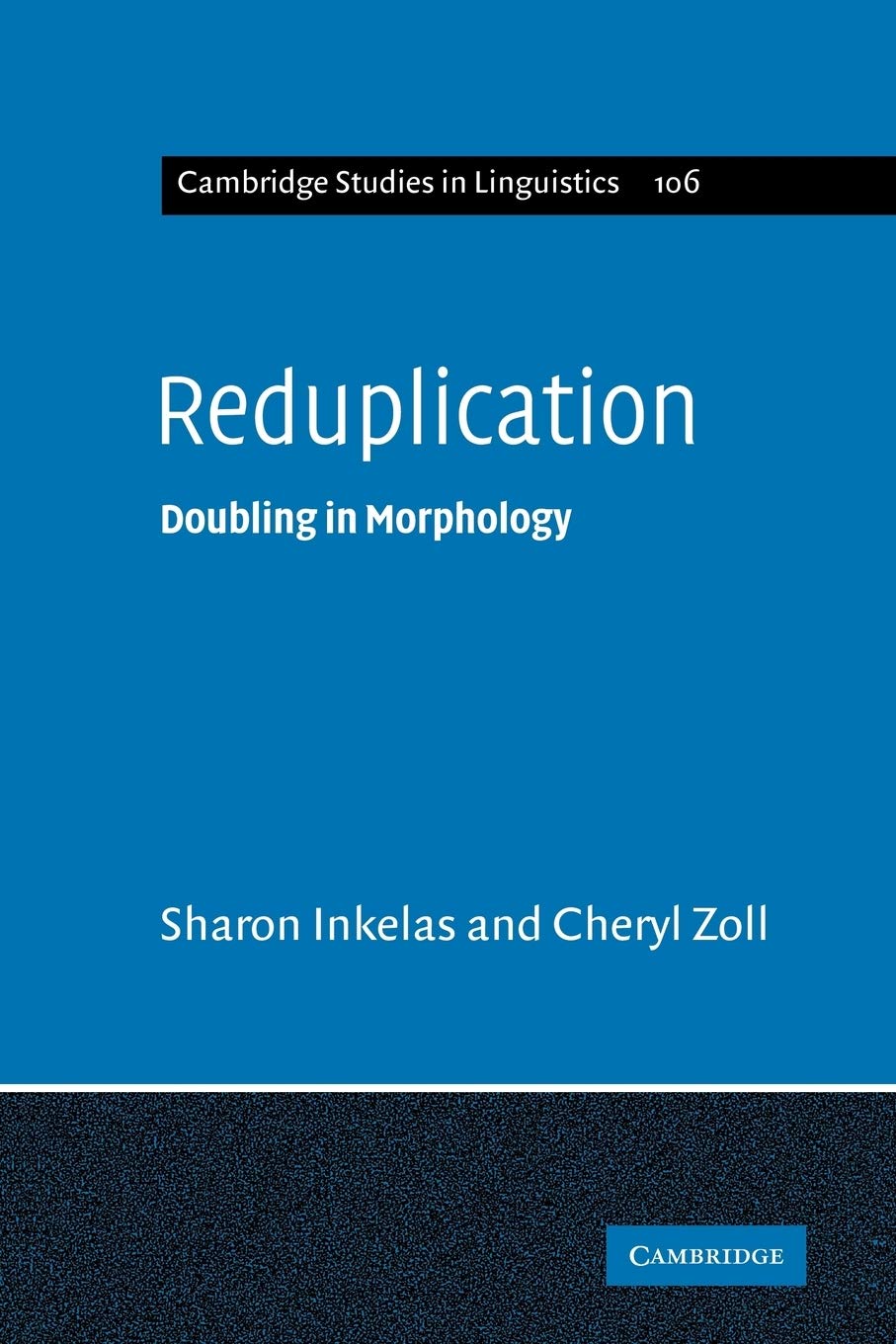 Reduplication: Doubling in Morphology (Cambridge Studies in Linguistics, Series Number 106)