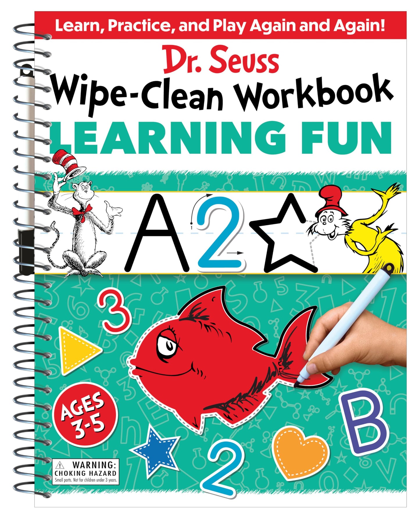 Dr. Seuss Wipe-Clean Workbook: Learning Fun: Activity Workbook for Ages 3-5 (Dr. Seuss Workbooks)
