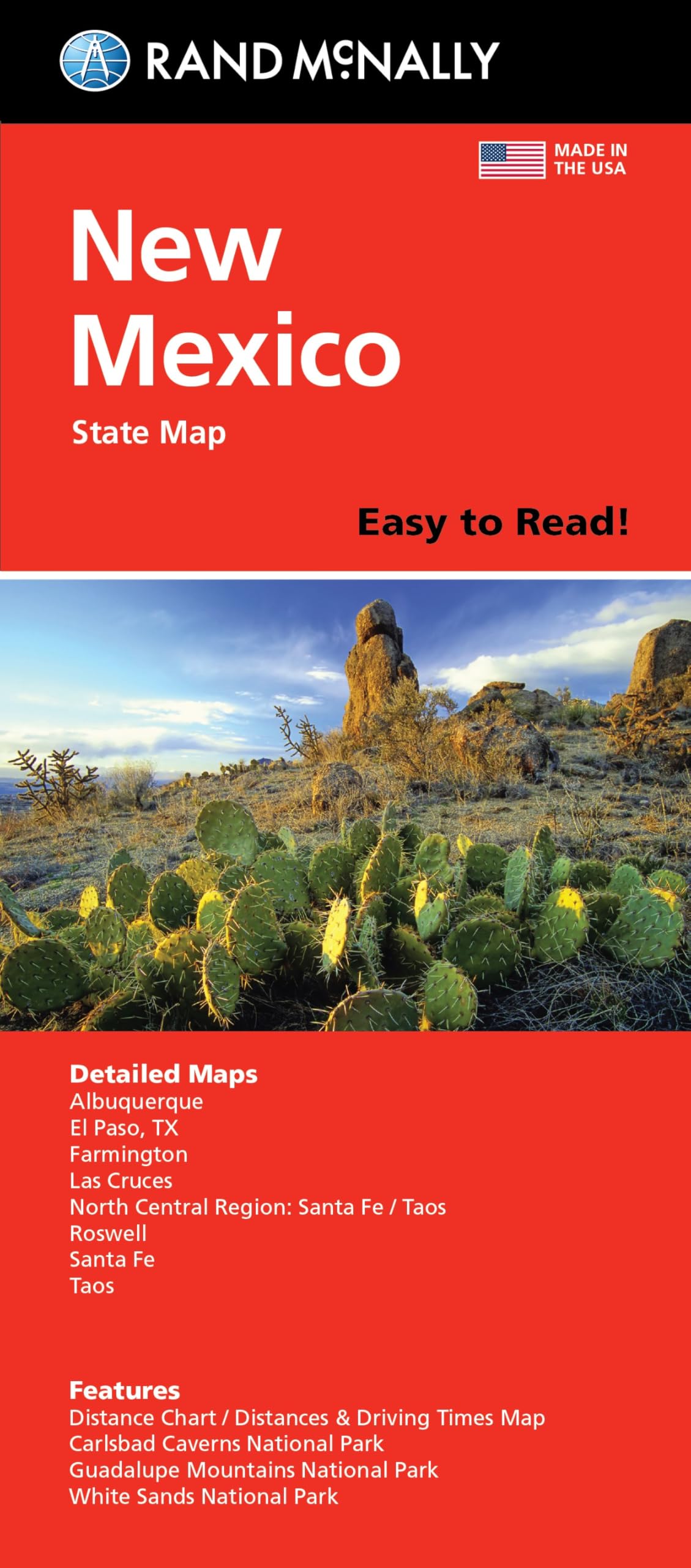 Rand McNally Easy To Read Folded Map: New Mexico State Map