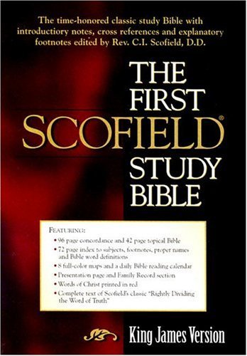 First Scofield Study Bible: Burgundy, King James Version, Bonded Leather