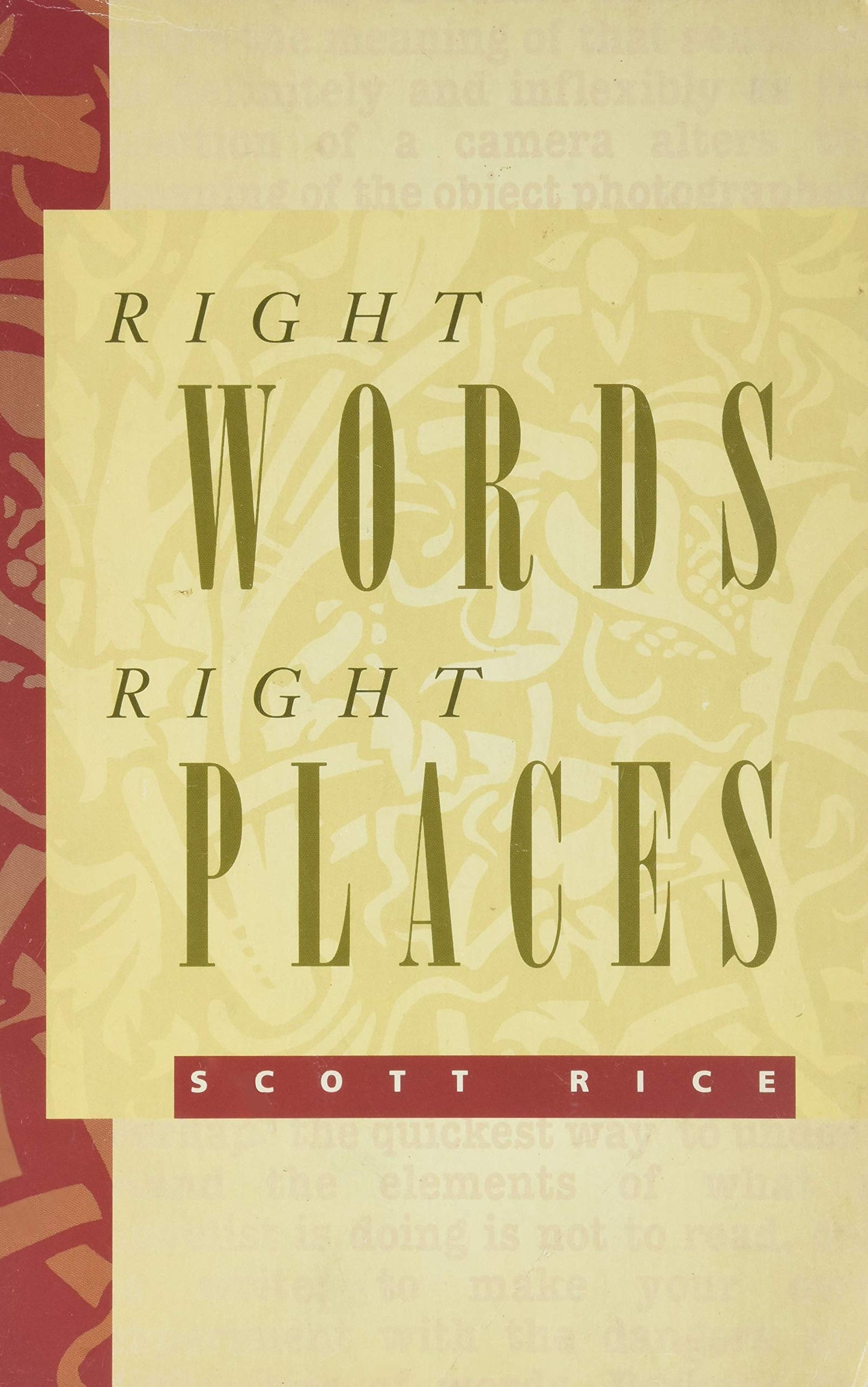 Right Words, Right Places: A Writer's Grammar - 2317