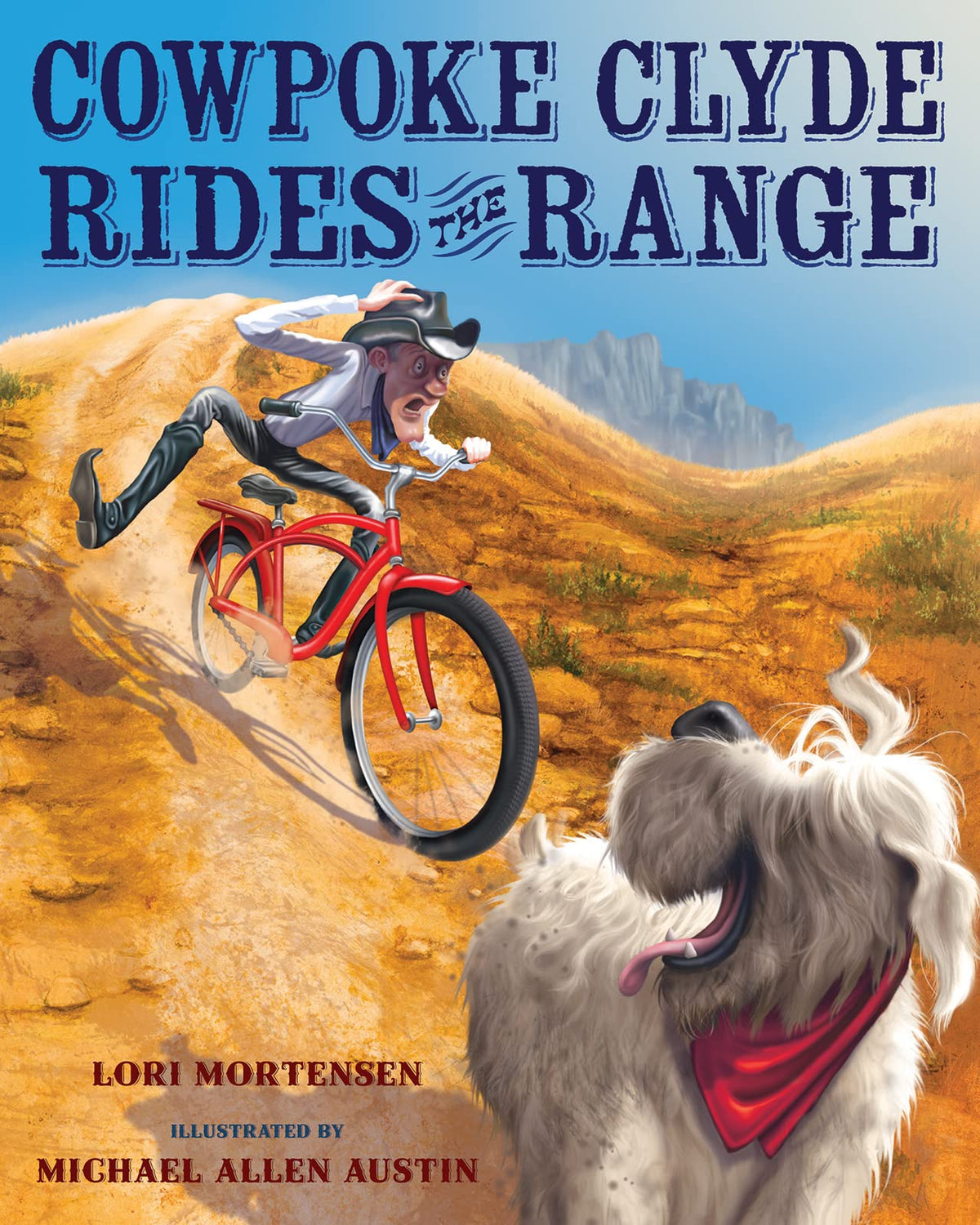 Cowpoke Clyde Rides the Range: A Funny Rhyming Picture Book About a Cowboy Learning to Ride a Bicycle with His Dog for Kids (Ages 4-7)