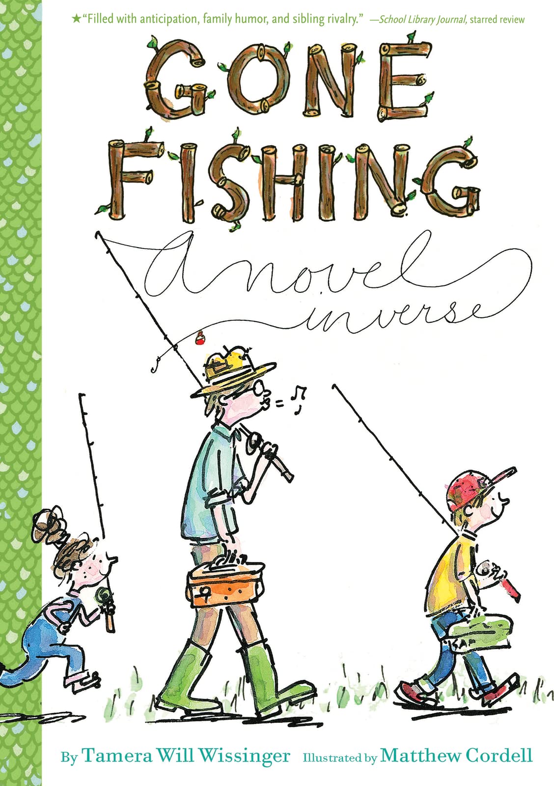 Gone Fishing: A Novel in Verse – Award-Winning Poetry About a Father, Son, and Sister's Harmony for Kids (Ages 6-9)