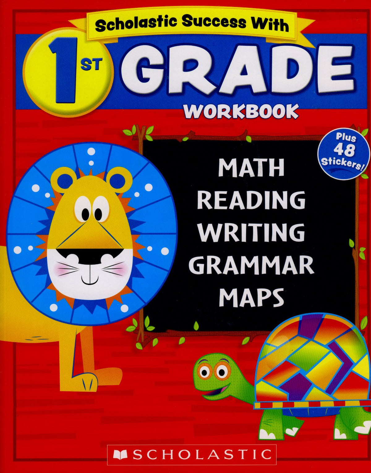 Scholastic - 1st GRADE Workbook with Motivational Stickers