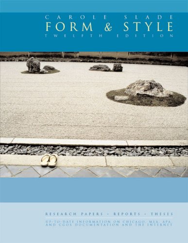 Form and Style : Research Papers, Reports, Theses (Form and Style)