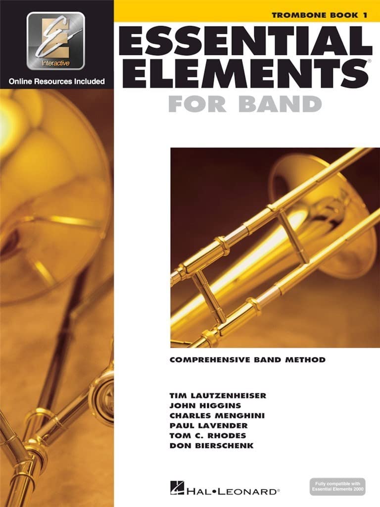 Essential Elements for Band – Trombone Book 1 with EEi Online Resources | Trombone Method Songbook and Sheet Music for School Band Students and Teachers | Comprehensive Band Method