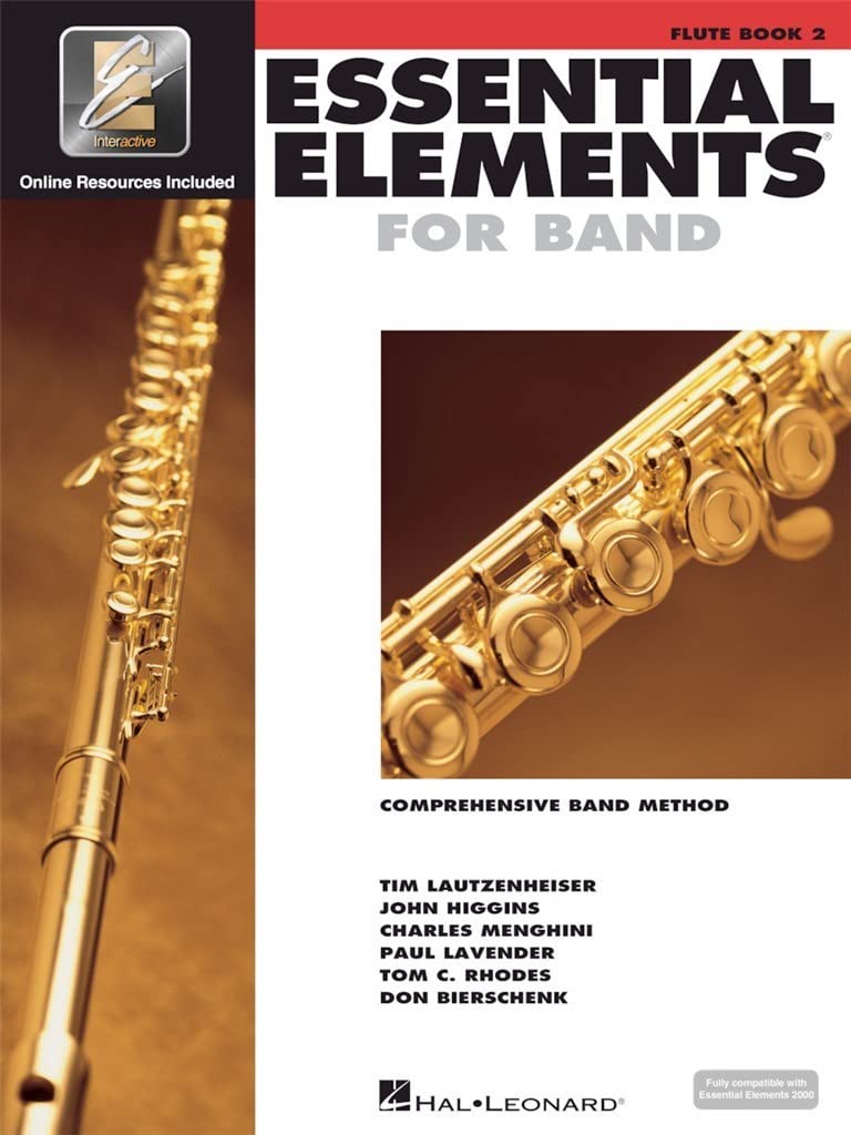 Essential Elements for Band Flute Book 2 | Beginner and Intermediate Flute Method Book with Sheet Music and Online Tools | Comprehensive Lesson Book ... Elements 2000 Comprehensive Band Method)