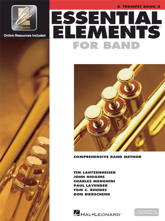 Essential Elements for Band – Bb Trumpet Book 2 w/EEi | Comprehensive Band Method for Beginner Trumpet Players | Includes Online Learning and Play-Along Media | Hal Leonard Instructional Book - 5247