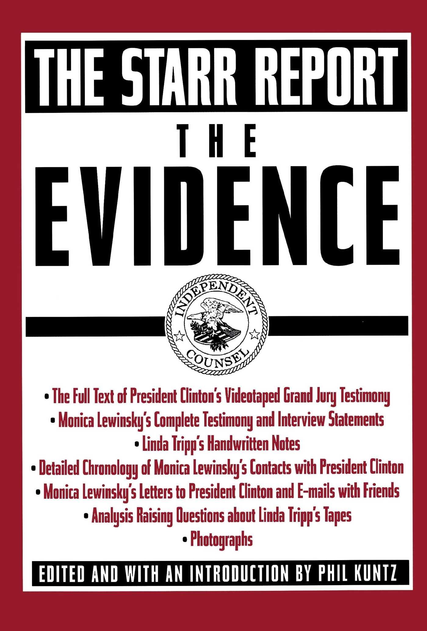 The Evidence: The Starr Report - 1716
