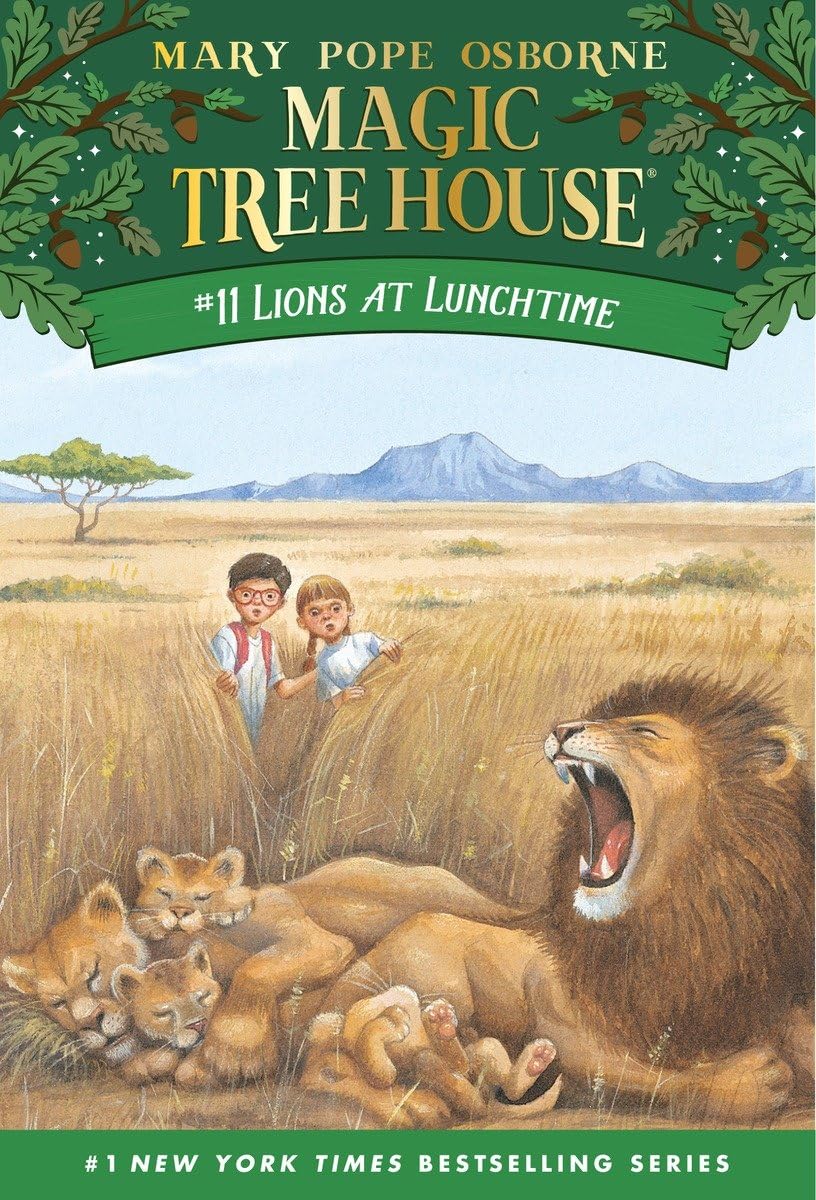 LIONS AT LUNCHTIME (MAGIC TREE H - 7473