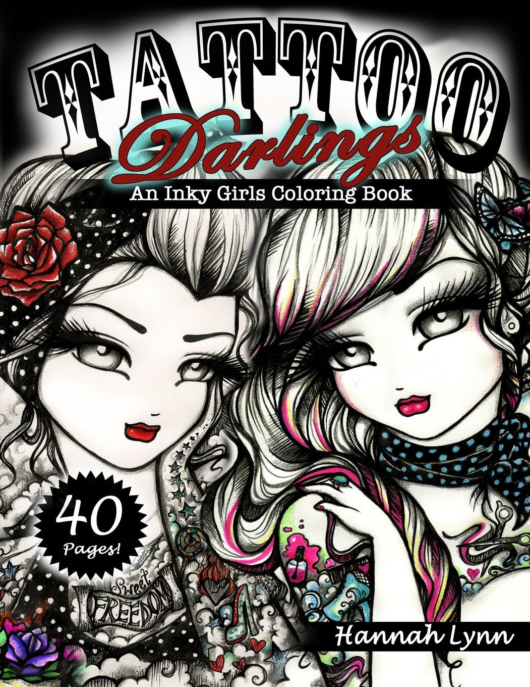 Tattoo Darlings: An Inky Girls Coloring Book - 9759