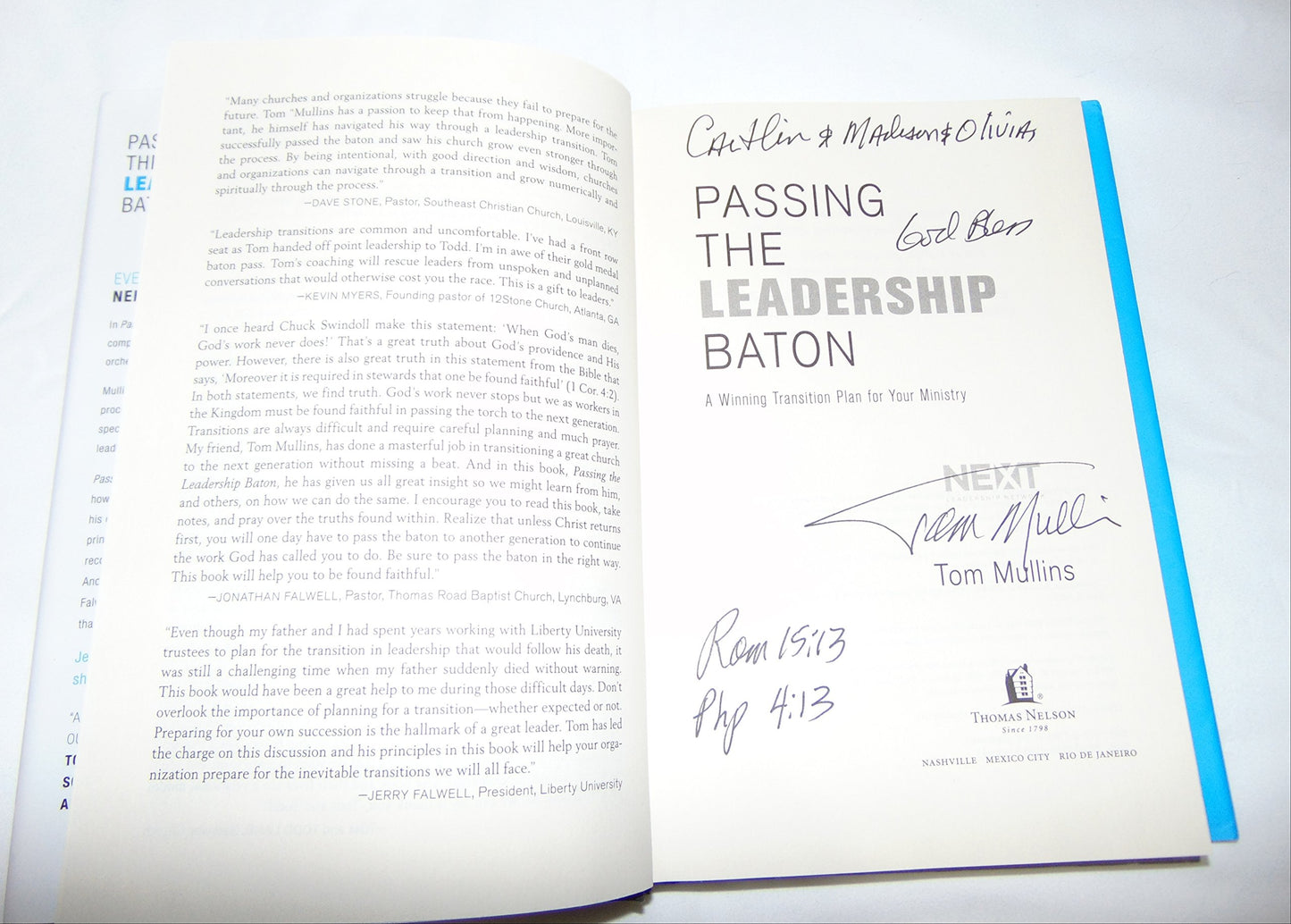 Passing the Leadership Baton: A Winning Transition Plan for Your Ministry - 5575