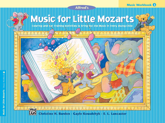 Music for Little Mozarts Music Workbook, Bk 3: Coloring and Ear Training Activities to Bring Out the Music in Every Young Child - 2697