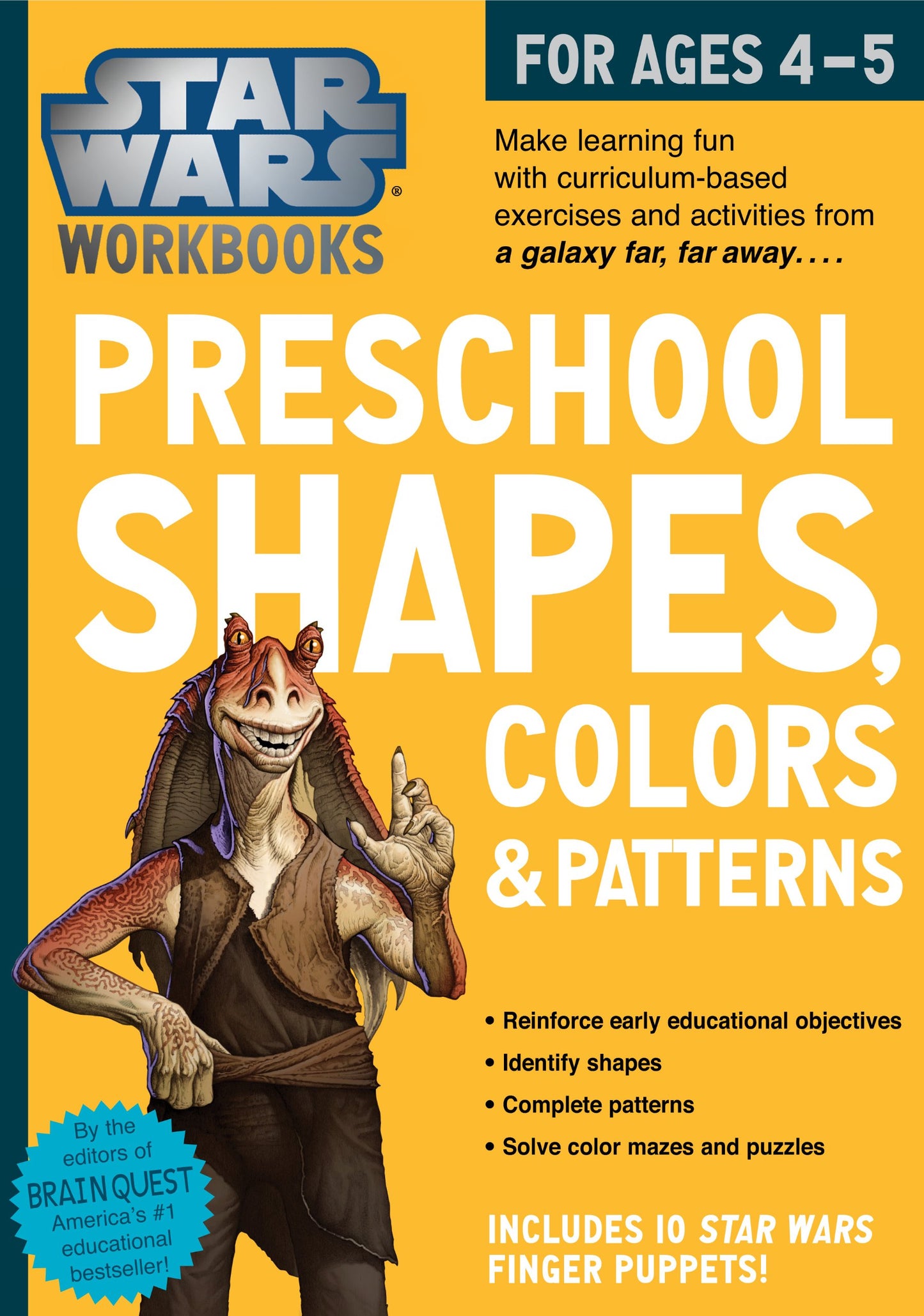 Star Wars Workbook: Preschool Shapes, Colors, and Patterns (Star Wars Workbooks) - 7490
