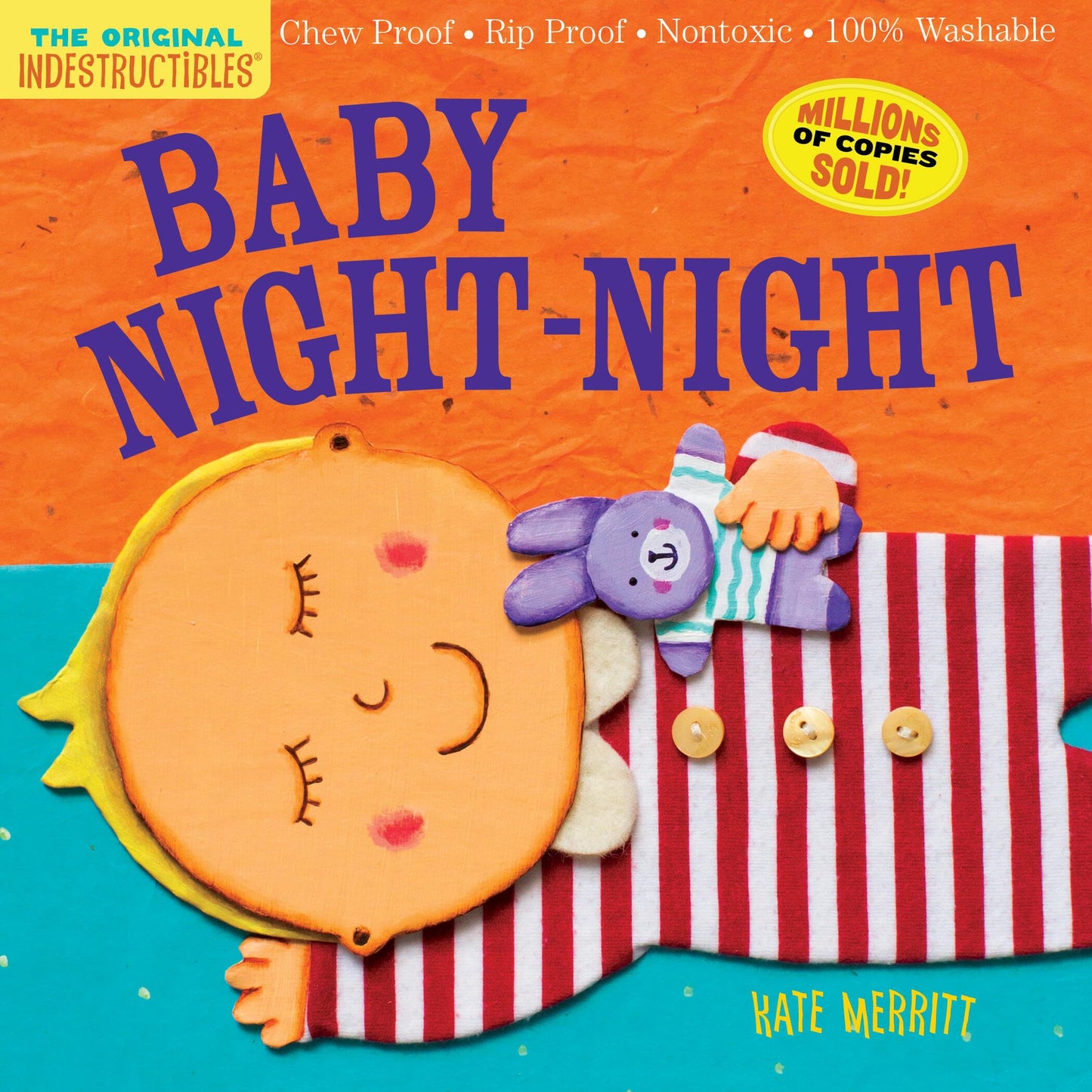 Indestructibles: Baby Night-Night: Chew Proof · Rip Proof · Nontoxic · 100% Washable (Book for Babies, Newborn Books, Safe to Chew) - 6714