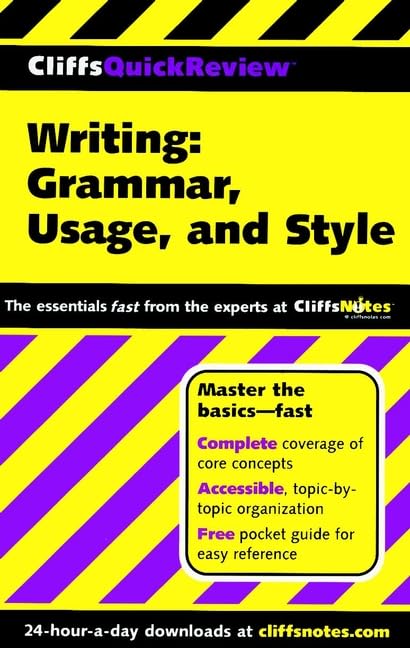 Cliffsquickreview Writing: Grammar, Usage, and Style