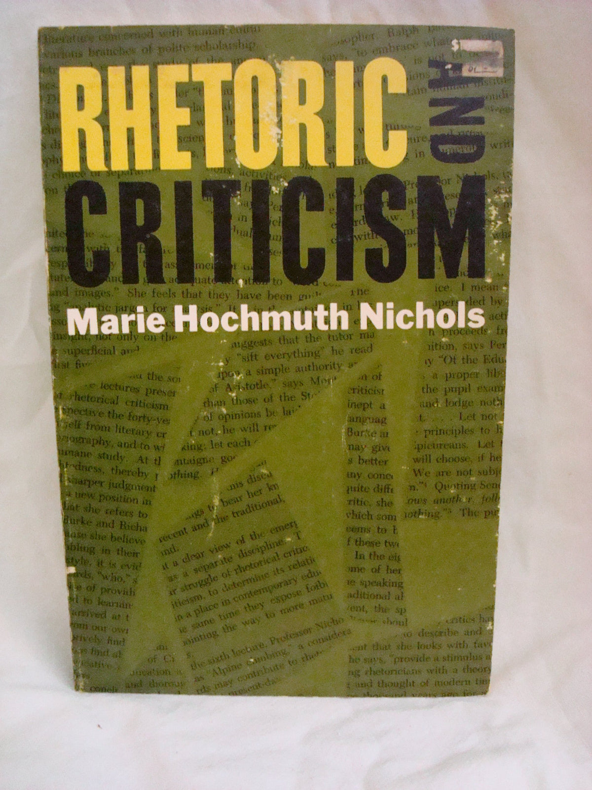 Rhetoric and Criticism