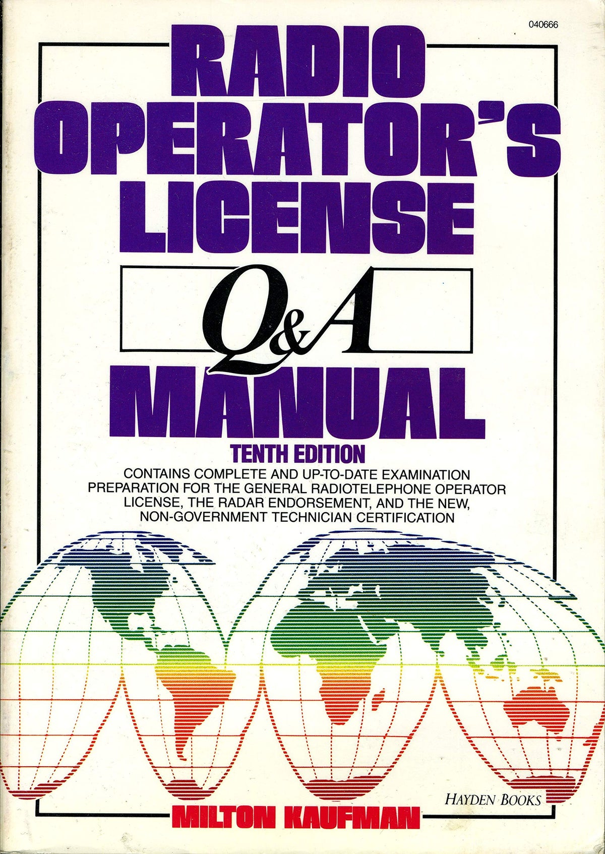 Radio operator's license Q & A manual