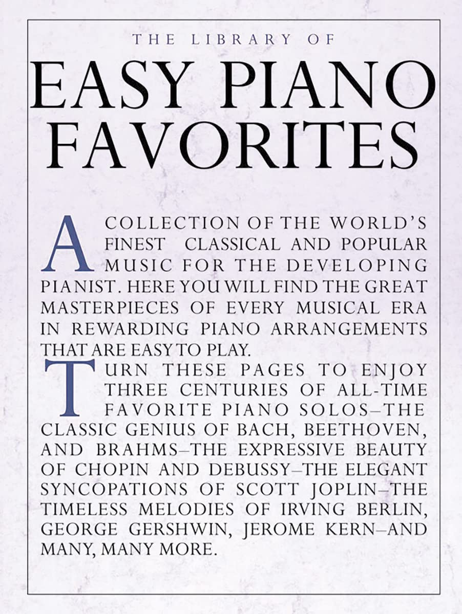 The Library of Easy Piano Favorites
