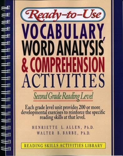 Ready-To-Use Vocabulary, Word Analysis & Comprehension Activities: Second Grade Reading Level (Reading Skills Activities Library)