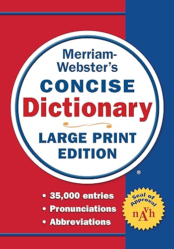 Merriam-Webster’s Concise Dictionary: Large Print Edition - 6178