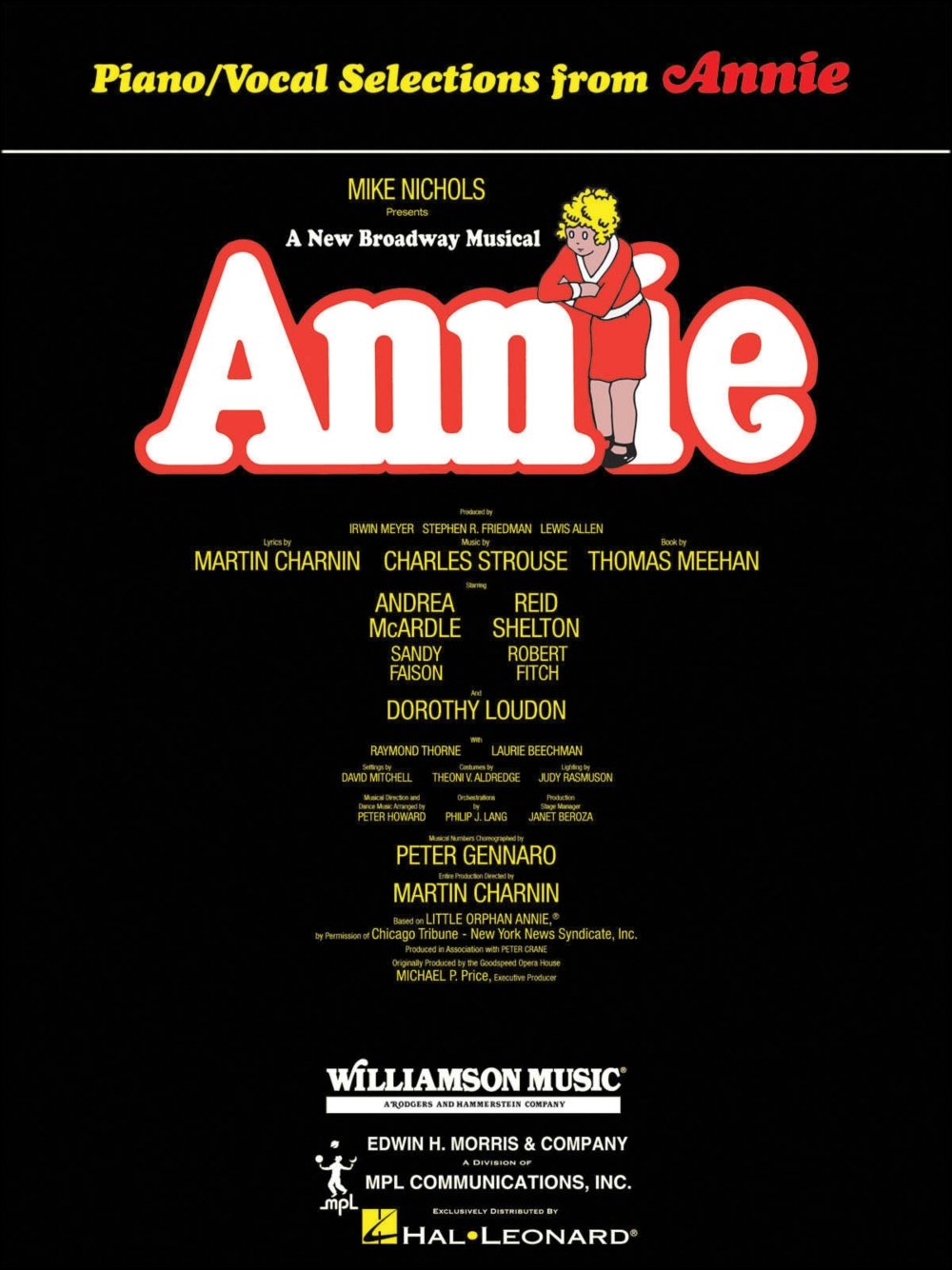 Annie Broadway Musical Songbook by Charles Strouse | Piano Vocal Guitar Sheet Music for Medium Level Players | Official Theatre Score Arrangements | Musical Performance and Practice Resource