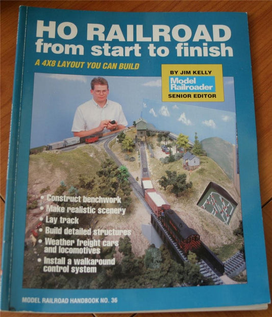 HO Railroad from Start to Finish (Model Railroad Handbook, No 36) - 8655